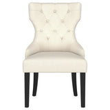 Baney Upholstered Parson Dining Side Chair with Tufted Back Beige by Coaster at Eve Furniture