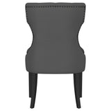 Baney Upholstered Parson Dining Side Chair with Tufted Back Grey