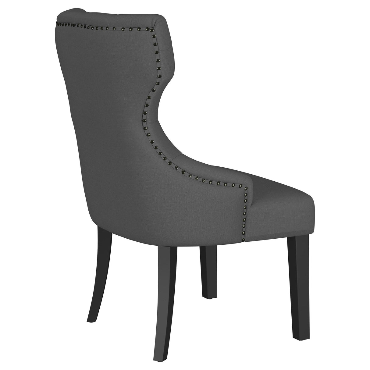 Baney Upholstered Parson Dining Side Chair with Tufted Back Grey by Coaster at Eve Furniture