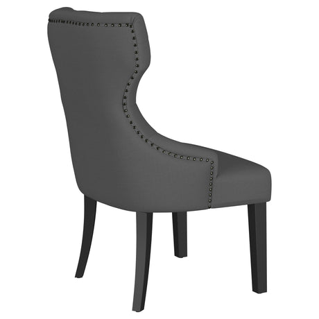 Baney Upholstered Parson Dining Side Chair with Tufted Back Grey by Coaster at Eve Furniture