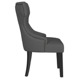 Baney Upholstered Parson Dining Side Chair with Tufted Back Grey by Coaster at Eve Furniture