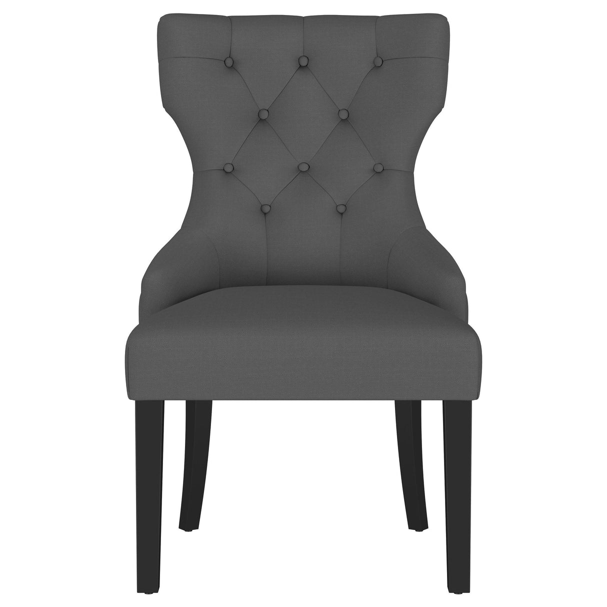 Baney Upholstered Parson Dining Side Chair with Tufted Back Grey by Coaster at Eve Furniture