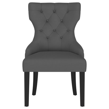 Baney Upholstered Parson Dining Side Chair with Tufted Back Grey by Coaster at Eve Furniture