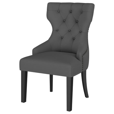 Baney Upholstered Parson Dining Side Chair with Tufted Back Grey by Coaster at Eve Furniture