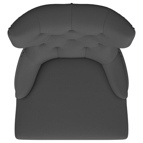 Baney Upholstered Parson Dining Side Chair with Tufted Back Grey by Coaster at Eve Furniture