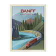 Banff Go Canada (L) by Mercana Studio a Hand Embellished Decograph Framed Art Print by Mercana at Eve Furniture