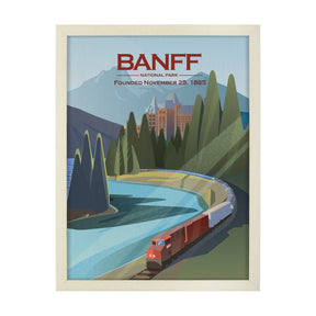 Banff Go Canada (L) by Mercana Studio a Hand Embellished Decograph Framed Art Print by Mercana at Eve Furniture