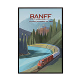 Banff Go Canada (SM) by Mercana Studio a Hand Embellished Decograph Framed Art Print by Mercana at Eve Furniture