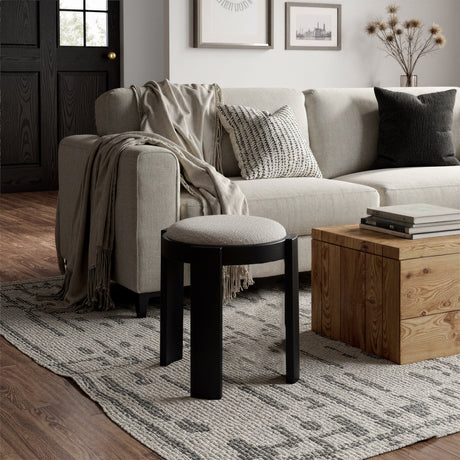 Banjul Misty Gray Ottoman by Zuomod at Eve Furniture