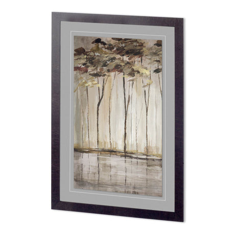 Bank of Birch I by Mercana Studio a Hand Embellished Textured Framed Art Print Matted under Glass by Mercana at Eve Furniture