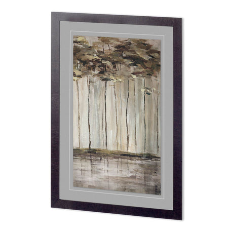 Bank of Birch III by Mercana Studio a Hand Embellished Textured Framed Art Print Matted under Glass by Mercana at Eve Furniture