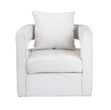 Banks White Accent Chair by Crestview at Eve Furniture
