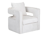Banks White Accent Chair by Crestview at Eve Furniture