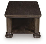 Bannette Dark Brown Coffee Table by Ashley at Eve Furniture