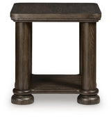 Bannette Dark Brown Square End Table by Ashley at Eve Furniture
