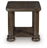 Bannette Dark Brown Square End Table by Ashley at Eve Furniture