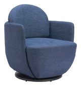 Bant Blue Swivel Chair by Zuomod at Eve Furniture