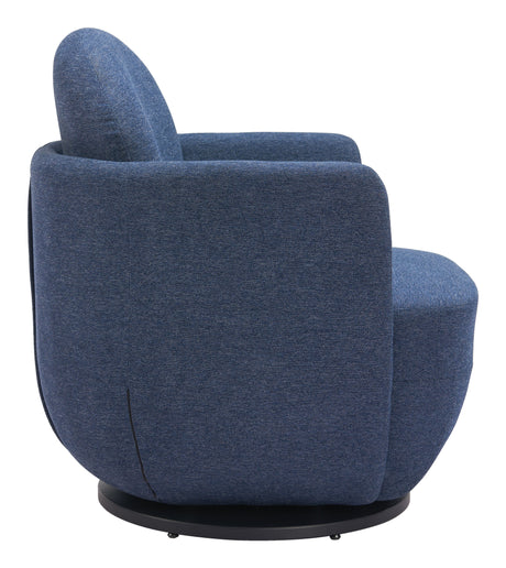 Bant Blue Swivel Chair by Zuomod at Eve Furniture