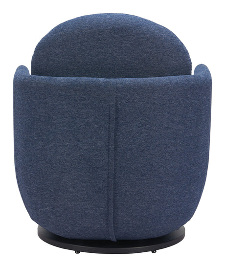 Bant Blue Swivel Chair by Zuomod at Eve Furniture