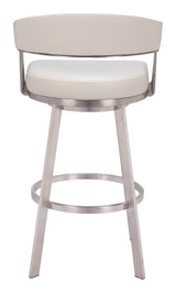 Bantry Swivel Barstool White by Zuomod at Eve Furniture