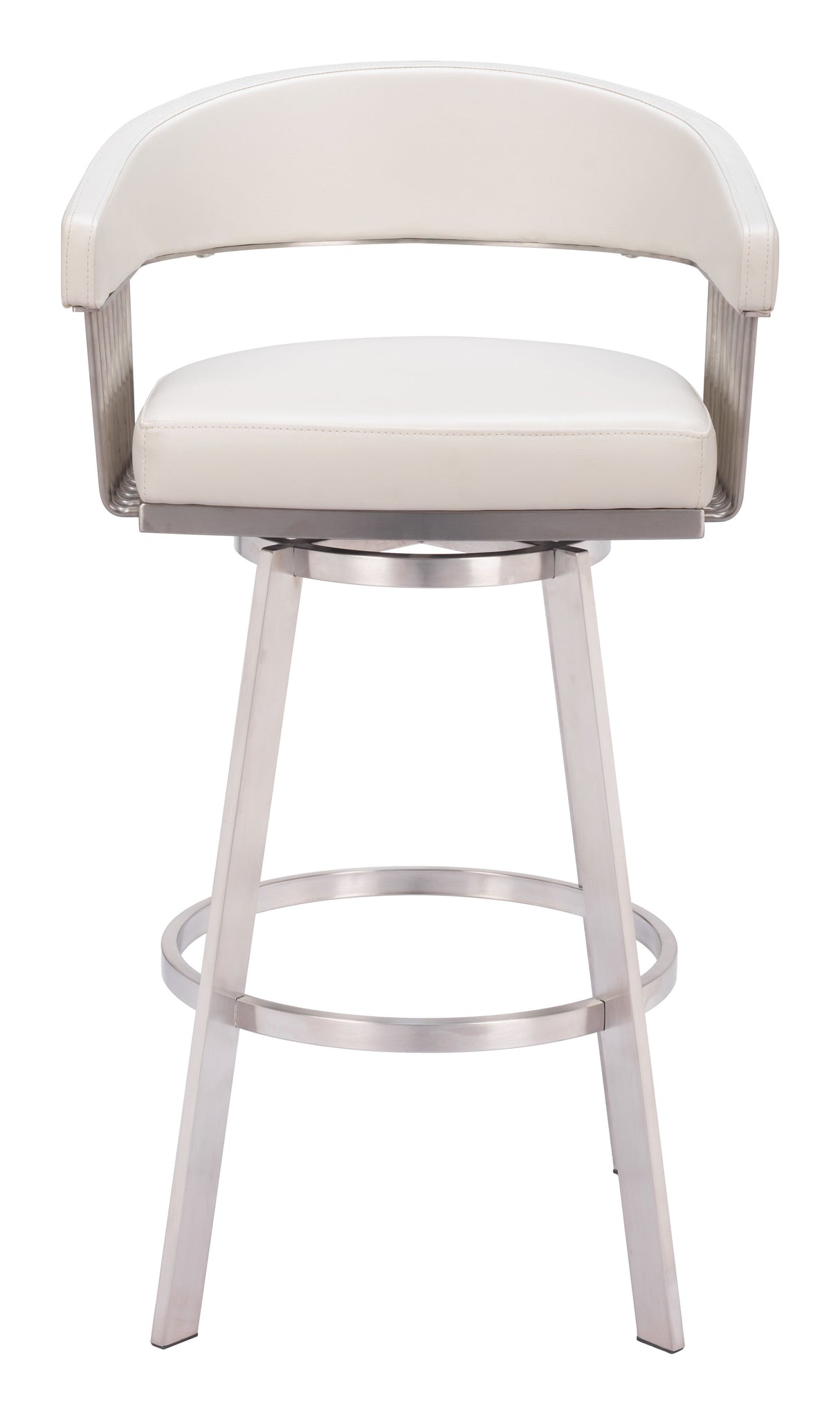 Bantry Swivel Barstool White by Zuomod at Eve Furniture