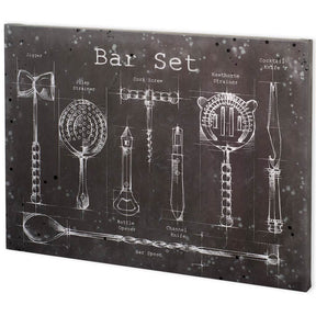 Bar Set by Mercana Studio a Hand Embellished Textured Canvas by Mercana at Eve Furniture