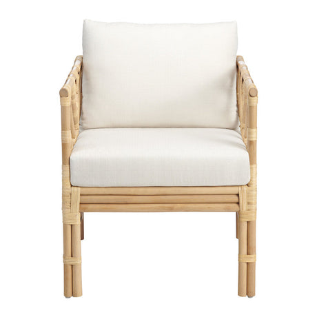 Barbados Tan/White Accent Chair by Crestview at Eve Furniture