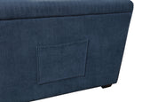 Barbara Navy Reversible Sectional with Hidden Storage and Pull-out Bed by Homelegance at Eve Furniture