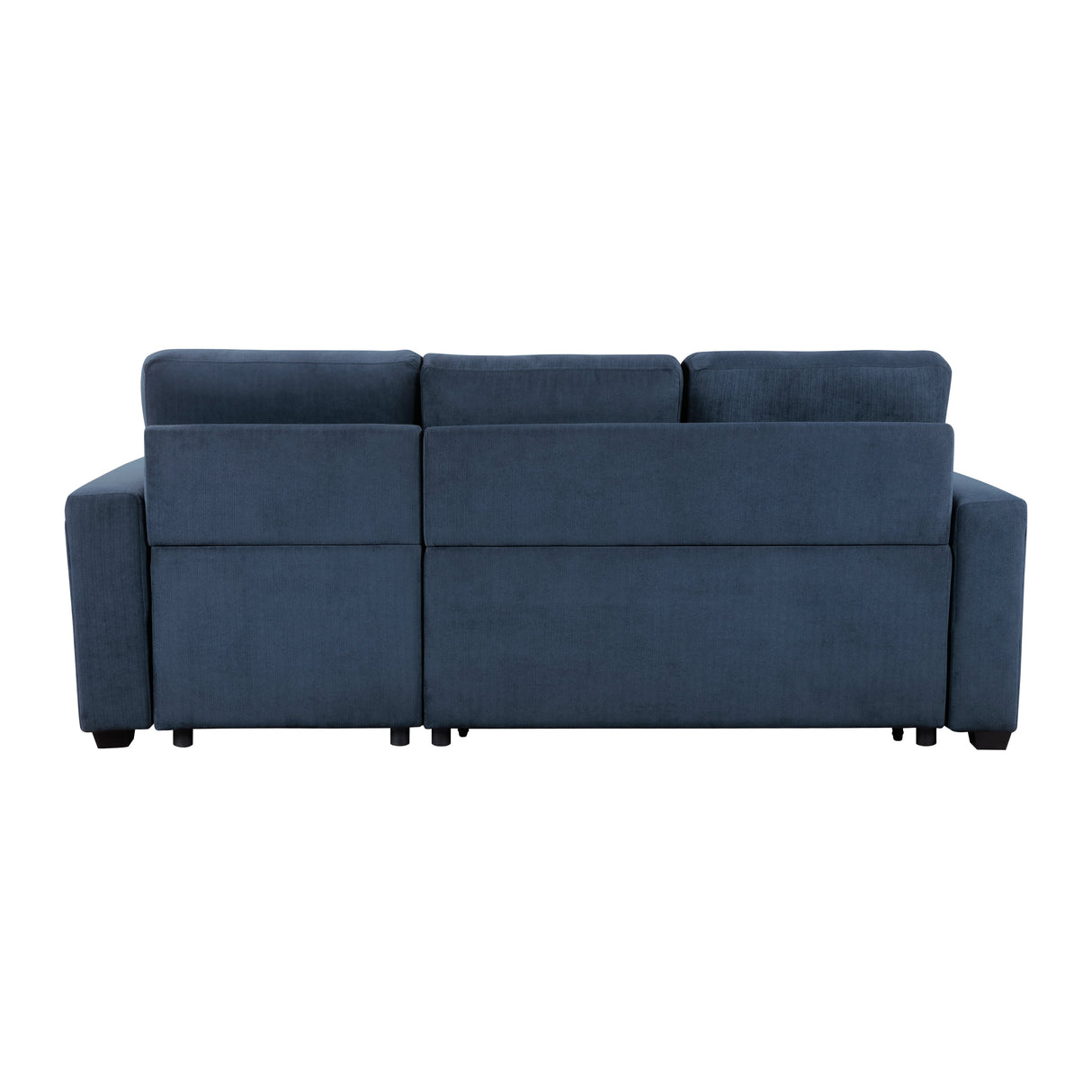 Barbara Navy Reversible Sectional with Hidden Storage and Pull-out Bed by Homelegance at Eve Furniture
