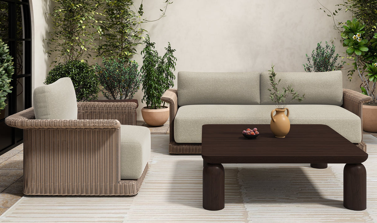 Barclay Outdoor Side Table Brown by Moe's Home at Eve Furniture