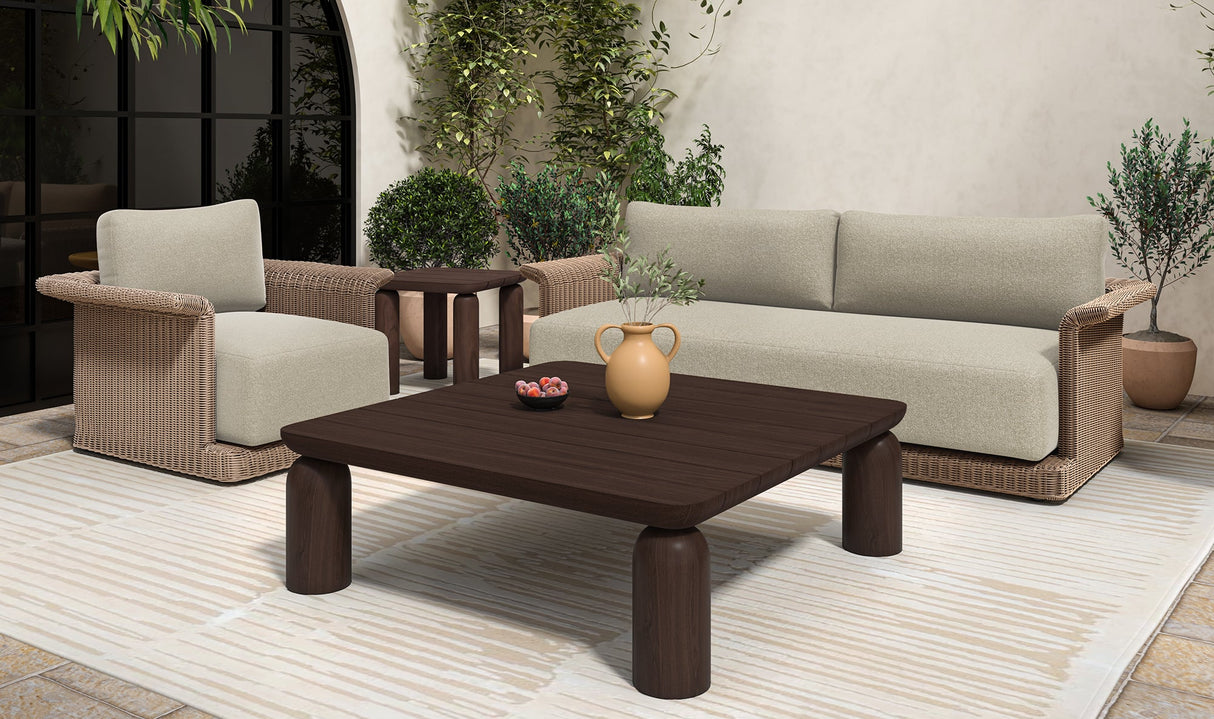 Barclay Outdoor Side Table Brown by Moe's Home at Eve Furniture