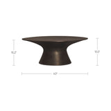 Bardo Deep Bronze Outdoor Coffee Table by Moe's Home at Eve Furniture