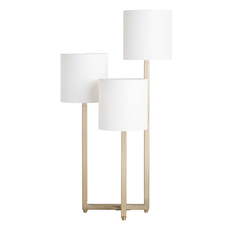Bardot Brass Triple Arm Lamp by Crestview at Eve Furniture