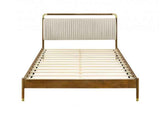 Bardot Walnut 5-Piece Queen Bedroom Set by Furniture of America at Eve Furniture