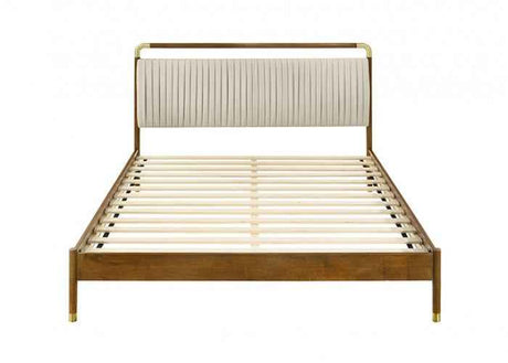 Bardot Walnut 5-Piece Queen Bedroom Set by Furniture of America at Eve Furniture