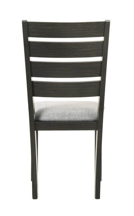 Bardstown Black and Light Gray Dining Side Chair, Set of 2 by Crown Mark at Eve Furniture