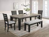 Bardstown Black and Light Gray Dining Side Chair, Set of 2 by Crown Mark at Eve Furniture