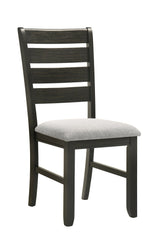 Bardstown Black and Light Gray Dining Side Chair, Set of 2 by Crown Mark at Eve Furniture