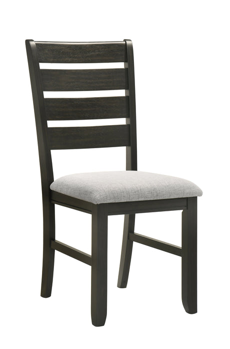 Bardstown Black and Light Gray Dining Side Chair, Set of 2 by Crown Mark at Eve Furniture