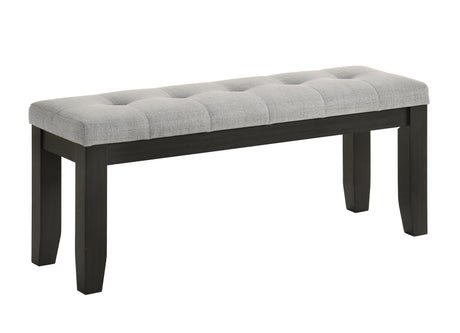 Bardstown Black and Light Gray Extendable Dining Set by Crown Mark at Eve Furniture