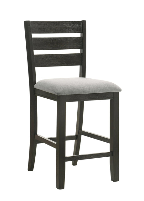 Bardstown Charcoal and Brown and Wheat Extendable Counter Height Dining Set by Crown Mark at Eve Furniture
