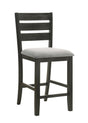 Bardstown Charcoal and Wheat Counter Height Chair, Set of 2 by Crown Mark at Eve Furniture