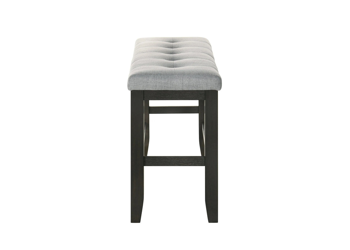 Bardstown Charcoal and Wheat Counter Height Dining Bench by Crown Mark at Eve Furniture