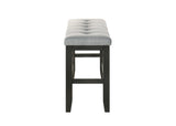 Bardstown Charcoal and Wheat Counter Height Dining Bench by Crown Mark at Eve Furniture