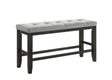 Bardstown Charcoal and Wheat Counter Height Dining Bench by Crown Mark at Eve Furniture