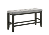 Bardstown Charcoal and Wheat Counter Height Dining Bench by Crown Mark at Eve Furniture