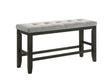 Bardstown Charcoal and Wheat Counter Height Dining Bench by Crown Mark at Eve Furniture
