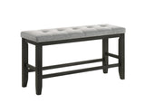 Bardstown Charcoal and Wheat Counter Height Dining Bench by Crown Mark at Eve Furniture