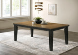 Bardstown Charcoal and Wheat Dining Table by Crown Mark at Eve Furniture