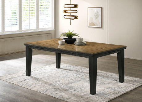 Bardstown Charcoal and Wheat Extendable Dining Set by Crown Mark at Eve Furniture